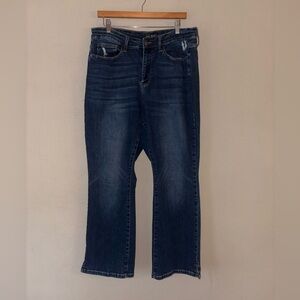 Judy Blue Women’s Slim Bootcut Med/dark Wash Jeans 18W Inseam 27 Waist 34.5